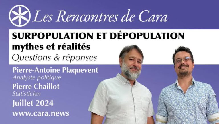 Pierre Chaillot & Pierre-Antoine Plaquevent:  Surpopulation et dépopulation, mythes et réalités – Questions & Réponses