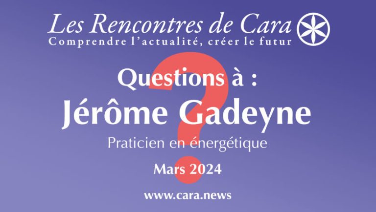 Questions à Jérôme Gadeyne